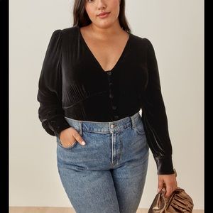 Reformation Seraphine Top Blouse ES Sz 14